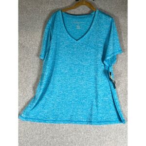 Ideology Womens 3X Essential V-Neck Tee 77139W NWT Activewear Workout